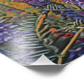 Warme Farben des arktischen Lupus Fotodruck (Ecke)