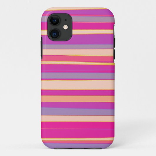 Warme Farben diagonale Streifen Grafik 2 Case-Mate iPhone Hülle (Rückseite)