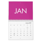 Warme Farben Einfach Modern 2027 Bunt Kalender (Jan 2027)