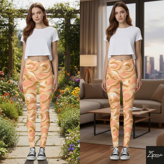 Warme Farben für Abstürze Leggings