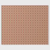 Warme Farben Kreis zu Quadrat Evolution Geometrisc Geschenkpapier (Flach)