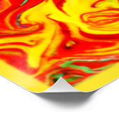 Warme Farben Muster Kunst. Jetzt kaufen Poster (Ecke)