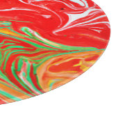 Warme Farben Muster Kunst. Jetzt kaufen Schneidebrett (Ecke)