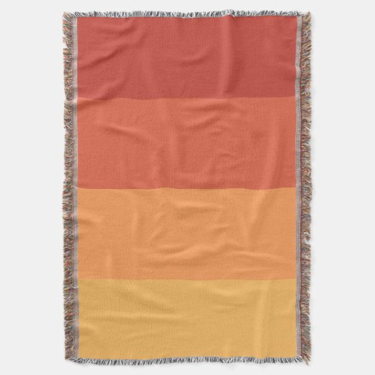 Warme Farben - Retrofarben Decke (Vorderseite Vertikal)