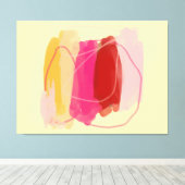 Warme Farben Schatten Stretched Canvas Print Leinwanddruck (Insitu (Holzboden))