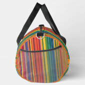 Warme Farben Streifen Muster Duffle Bag (Rechts)