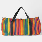 Warme Farben Streifen Muster Duffle Bag (Rückseite)