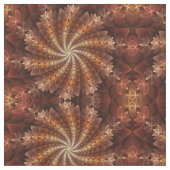 Warme Farben, trendige moderne Fraktal Art Muster Stoff (Nahaufnahme)