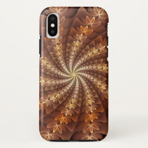 Warme Farben, trippige moderne fraktale Kunstmuste Case-Mate iPhone Hülle