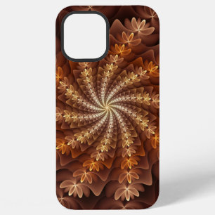 Warme Farben, trippiges modernes Fraktal-Kunstmust iPhone 12 Pro Max Hülle