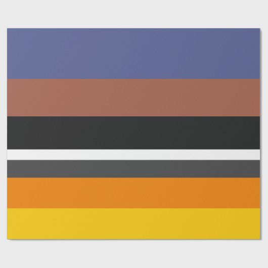 Warme Farben Vertraute horizontale Rechtecke Geschenkpapier (Flach)