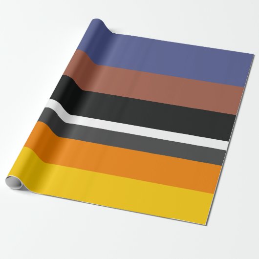 Warme Farben Vertraute horizontale Rechtecke Geschenkpapier (Ungerollt)
