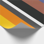 Warme Farben Vertraute horizontale Rechtecke Geschenkpapier (Ecke)