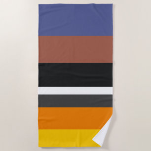 Warme Farben Vertraute horizontale Rechtecke Strandtuch