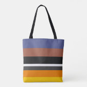 Warme Farben Vertraute horizontale Rechtecke Tasche (Rückseite)