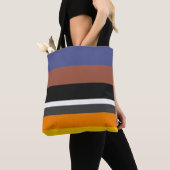 Warme Farben Vertraute horizontale Rechtecke Tasche (Von Nahem)