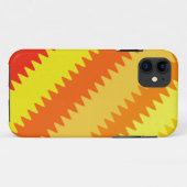 Warme Farben Zickzack Streifen 2 Case-Mate iPhone Hülle (Rückseite (Horizontal))