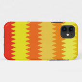 Warme Farben Zickzack Streifen Case-Mate iPhone Hülle (Rückseite (Horizontal))