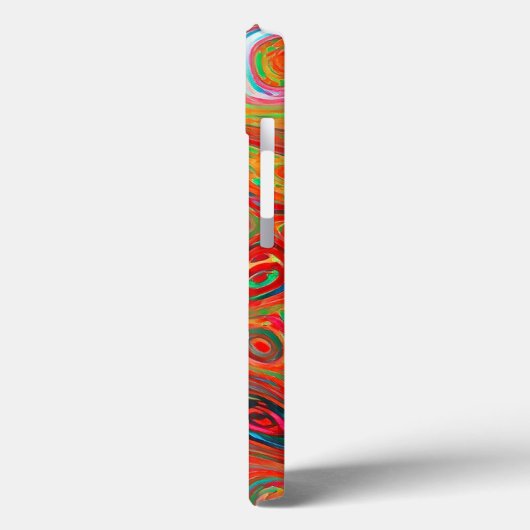 Warme farbige flüssige Abstrakte Impressionistin Case-Mate iPhone Hülle (Rückseite / Links)