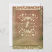 Warme FarbMusikfreunde, die Einladung Wedding sind (Rückseite)