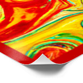 Warme Farbmuster Gemälde. Jetzt kaufen Poster (Ecke)