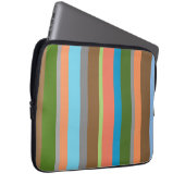 Warme Farbtöne gestreift Electronics Bag Laptopschutzhülle (Vorne Rechts)