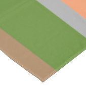 Warme Farbtöne gestreift Tabletecloth Tischdecke (Schrägansicht)