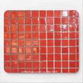 Warme Federn, AR-rote Fliesen, Mittelave-Maus Pad  Mousepad (Vorne)