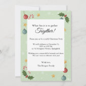 Warme Feier Einladung (Rückseite)