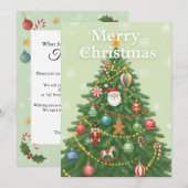 Warme Feier Einladung (Vorne/Hinten)