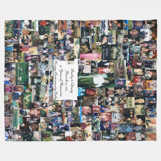 Warme Fleecedecke voll von Erinnerungen (Vorderseite (Horizontal))