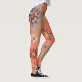 Warme Floral gemusterte Legging Leggings (Rechts)
