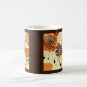 Warme Floral Mandala Rustikaler Herbst Boho Kaffeetasse (Mittel)