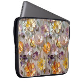 Warme florale Laptop-Hülle Botanischer Schutz Laptopschutzhülle (Vorne Rechts)