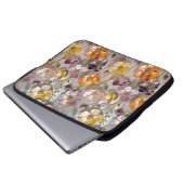 Warme florale Laptop-Hülle Botanischer Schutz Laptopschutzhülle (Vorne Knopf)