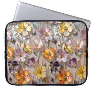 Warme florale Laptop-Hülle Botanischer Schutz Laptopschutzhülle