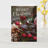 Warme, florgefaltete Weihnachtskarte Karte (Gelbe Blume)