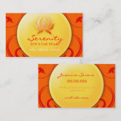 Warme Freude des Wellness-Center-311 Visitenkarte (Vorne/Hinten)