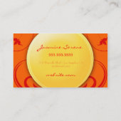 Warme Freude des Wellness-Center-311 Visitenkarte (Rückseite)