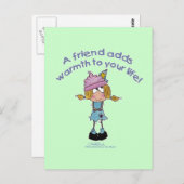 Warme Freunde! Postkarte (Vorne/Hinten)