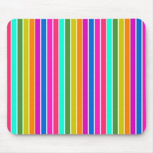 Warme Frühlingsstreifen Mousepad (Vorne)