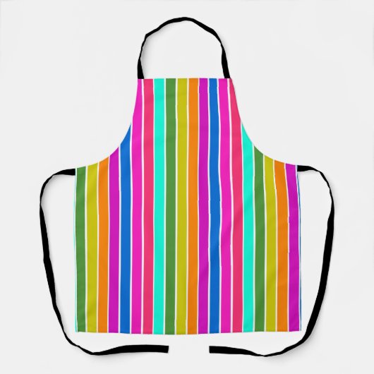 Warme Frühlingsstreifen Schürze (Vorderseite)