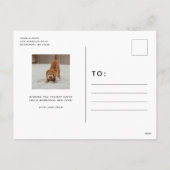 Warme Fuzzy wünscht Urlaubsdomizil Foto Postkarte (Rückseite)