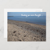 Warme Gedanken vom Strand Postkarte (Vorne/Hinten)