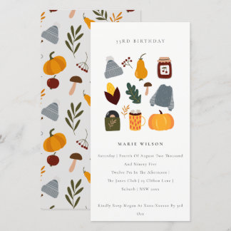 Warme, gemütliche Herbstkulisse für jedes Alter Ge Dankeskarte