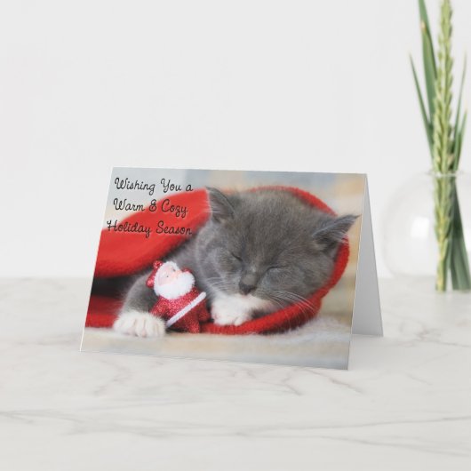 Warme, gemütliche Kitty Weihnachten (Vorderseite)