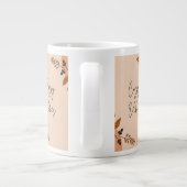 Warme, gemütliche Worte Jumbo-Tasse (Rückseite)