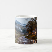 Warme Getränke und noch wärmere Freunde Kaffeetasse (Mittel)
