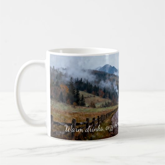 Warme Getränke und noch wärmere Freunde Kaffeetasse (Links)