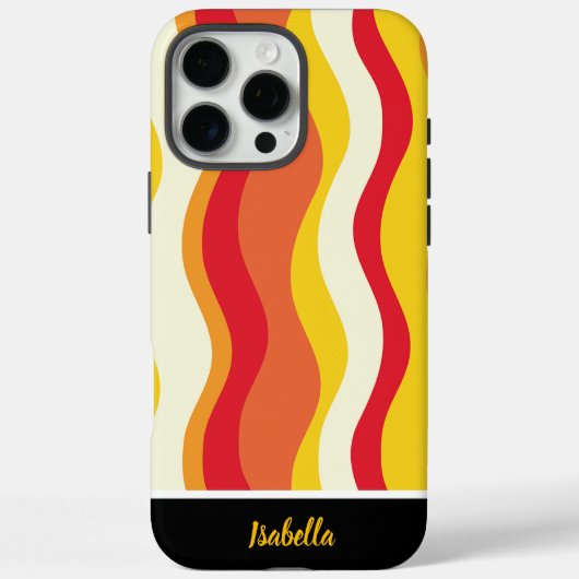 Warme, gewellte Muster schaffen Harmonie Case-Mate iPhone Hülle (Rückseite)